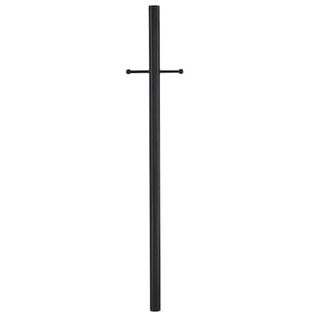 WESTINGHOUSE Fixture Accessory Outdoor Post with Ladder Rest, Textured Black Steel 6123400